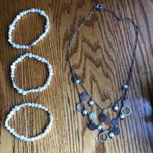 Silpada necklace and bracelets